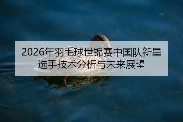 2026年羽毛球世锦赛中国队新星选手技术分析与未来展望